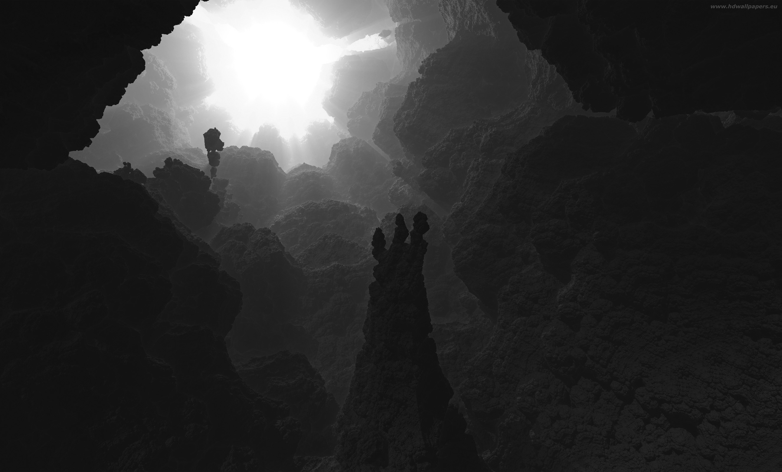 IFS-3d-fractal-cave-hd-2650x1600 HD wallpaper