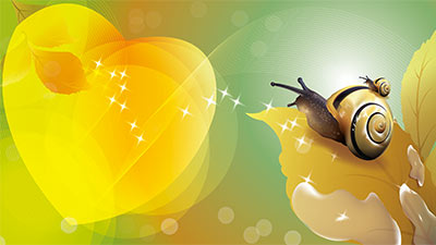 UHD love Yellow Leaf snail