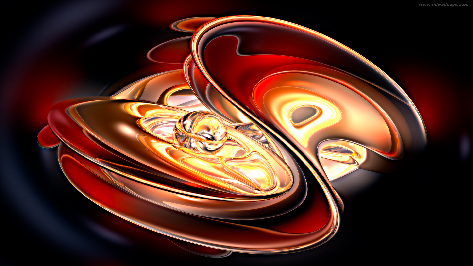 abstract HD picture red&yelow 1920x1080