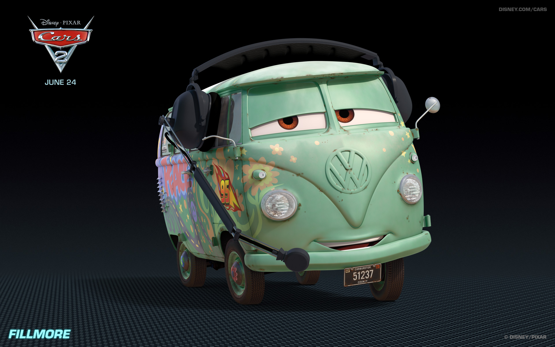 Pixar Cars 2 fillmore_1920x1200
